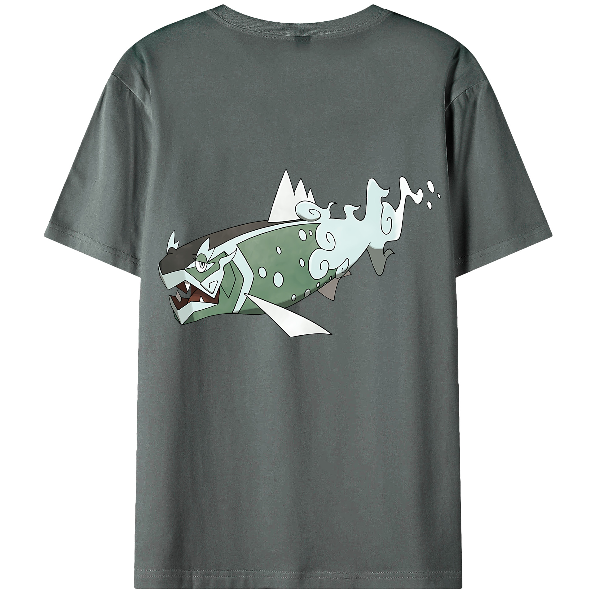 （画像用） ポケットモンスター Pokémon 綿100％ メンズ半袖Tシャツ（バックプリント） 通気性